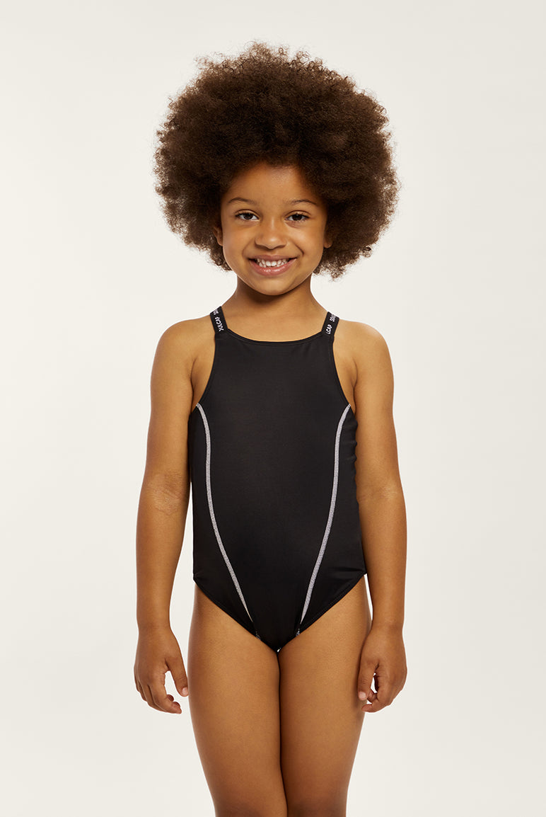 Girls Racerback One-Piece Swimsuit