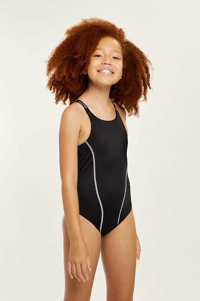 Girls Racerback One-Piece Swimsuit