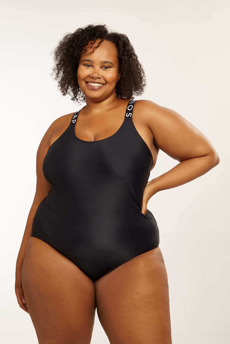Women's One-Piece Cross Back Swimsuit