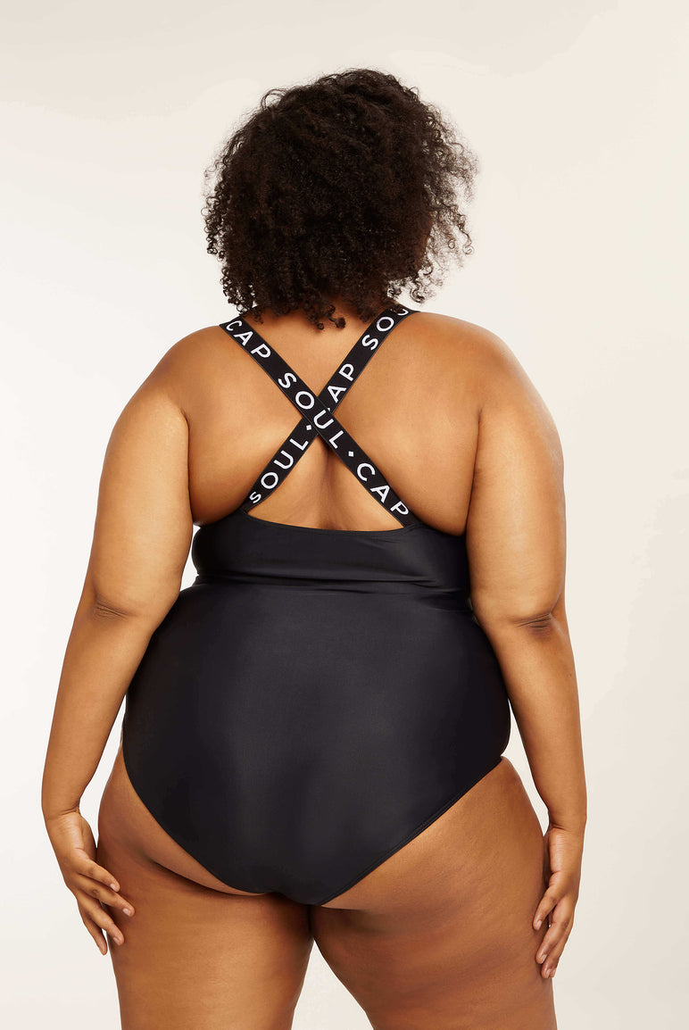 Women's One-Piece Cross Back Swimsuit