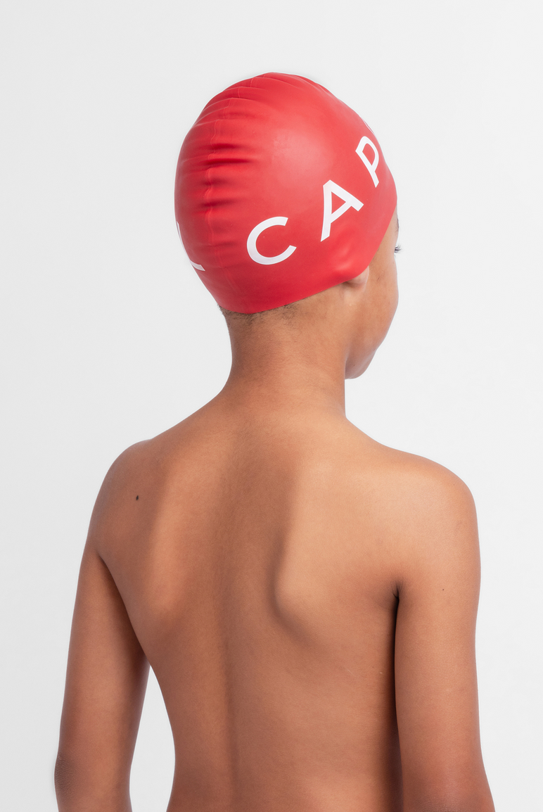 Kids Bold Logo Swim Cap