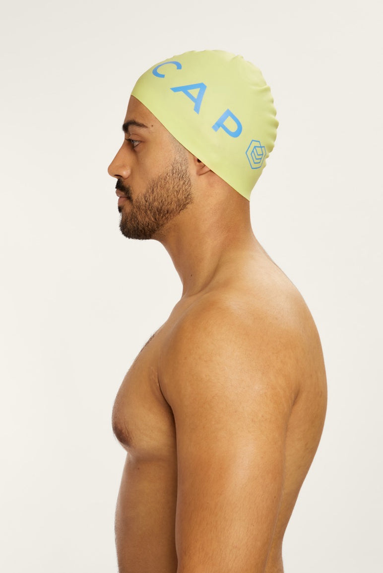 Contrast Logo Swim Cap