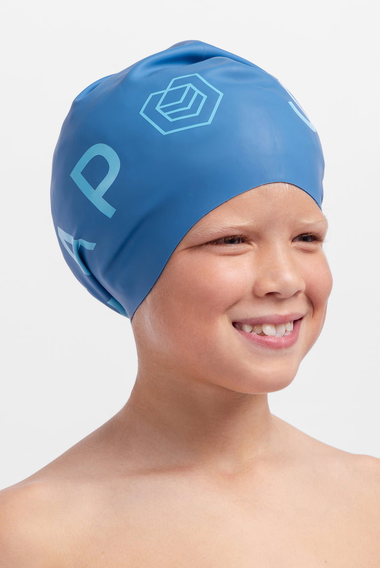 Kids Bold Logo Swim Cap