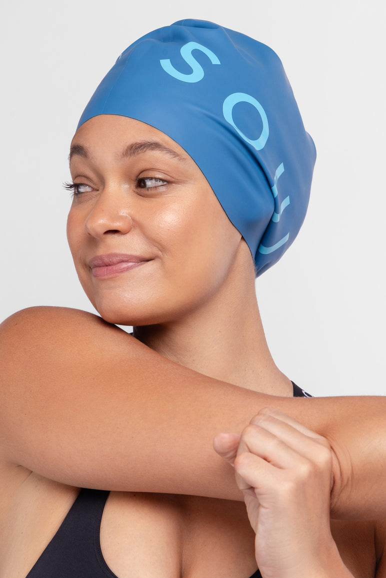 Bold Logo Swim Cap