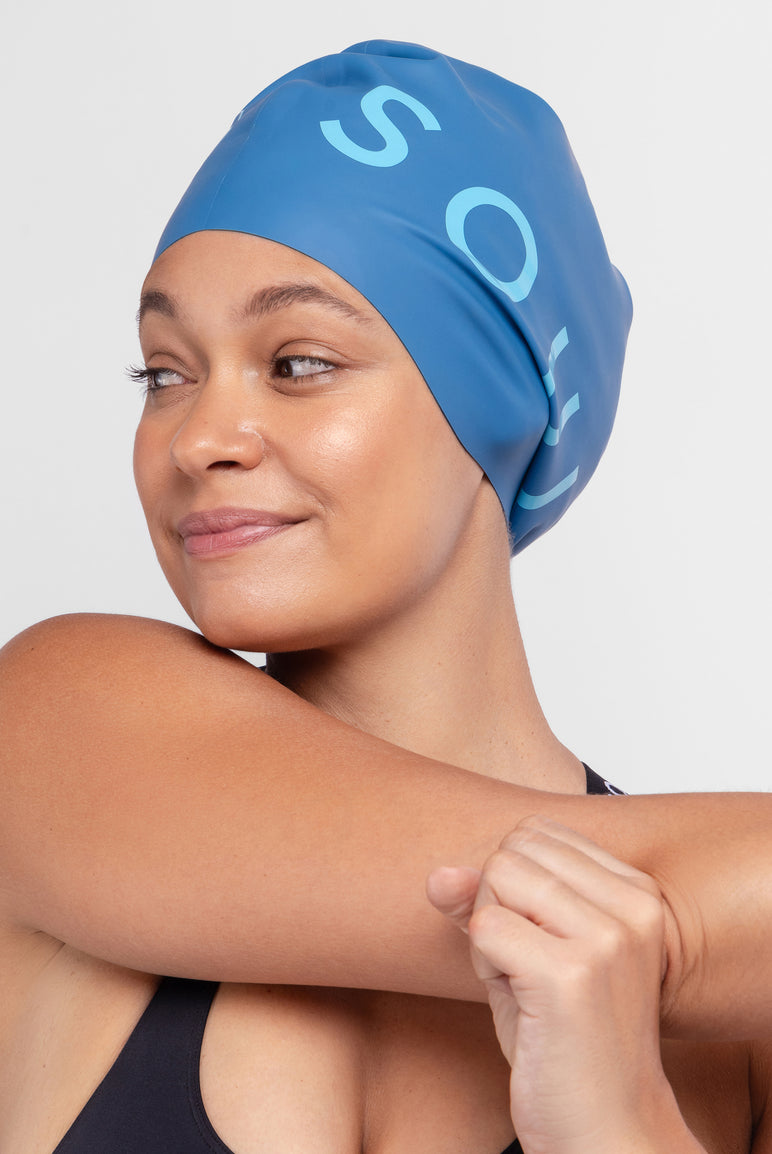 Bold Logo Swim Cap