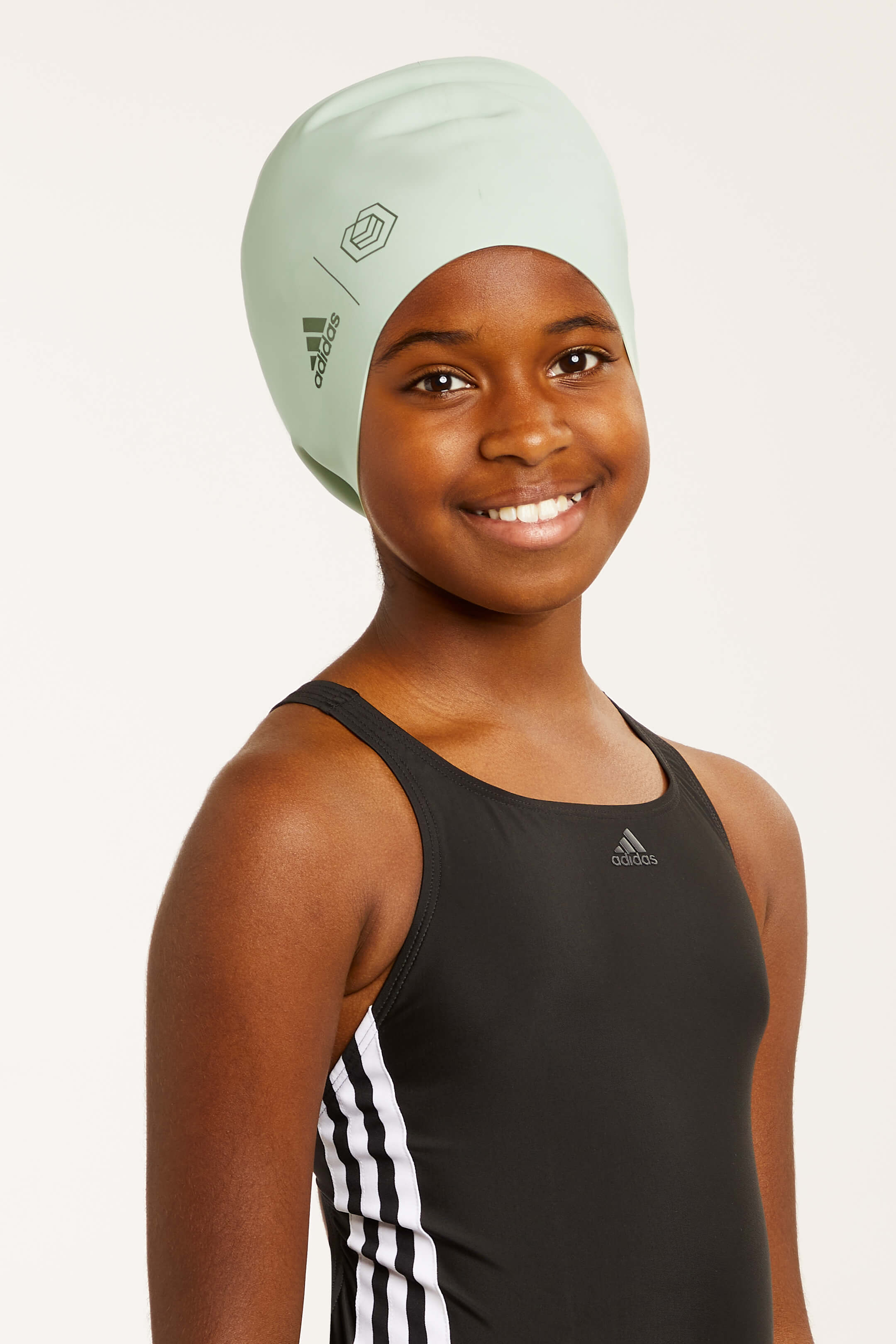 Adidas x Soul Cap Kids Swim Cap - 100% Premium Silicone Child's Size Swim Cap